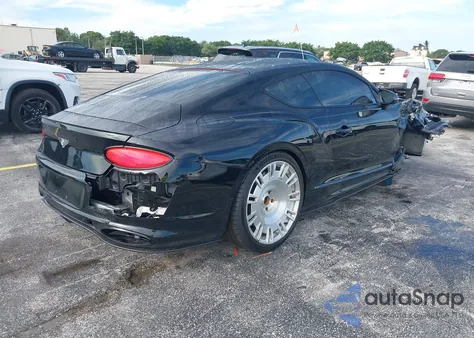 2022 Bentley Continental Gt Speed из США, поврежденный, VIN SCBCT2ZG7NC095407